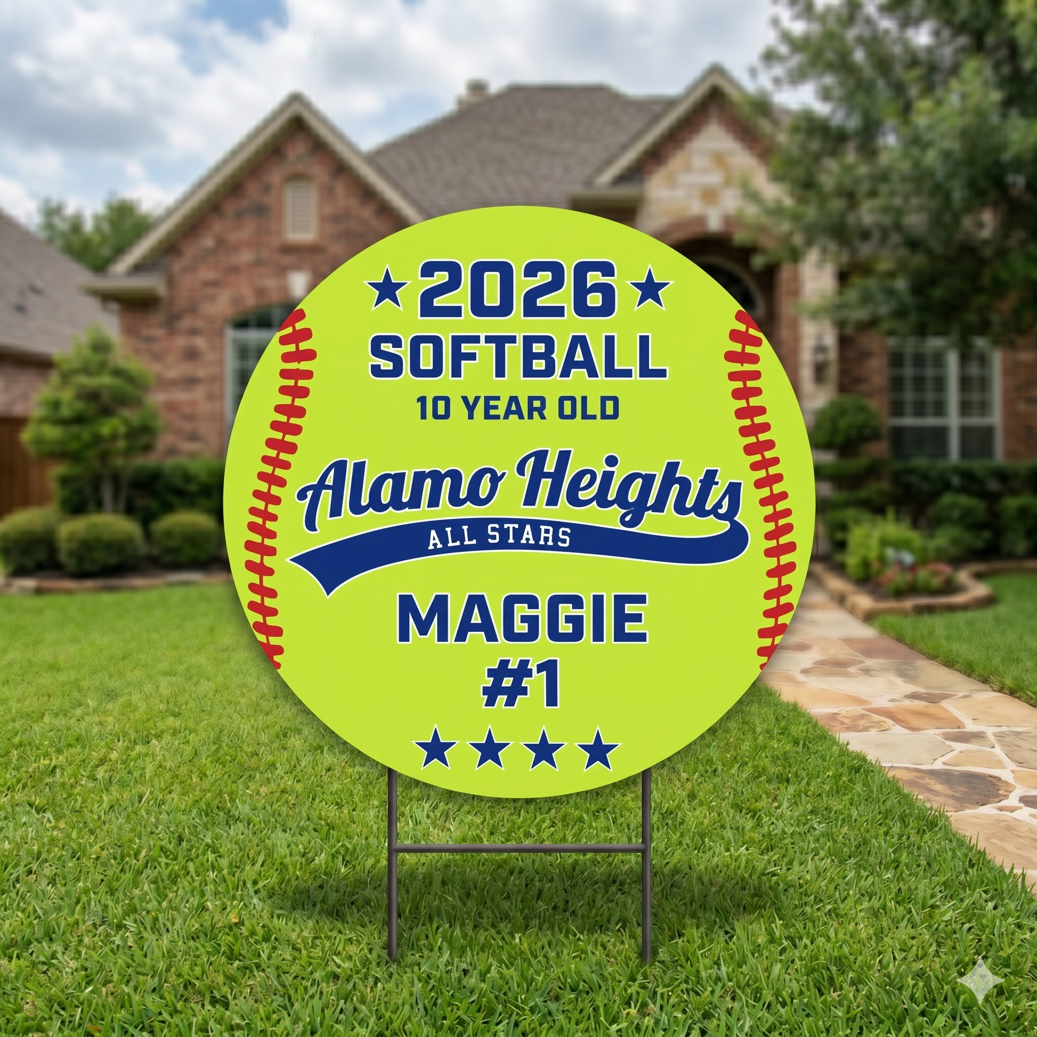 All Star Yard Sign (Softball)
