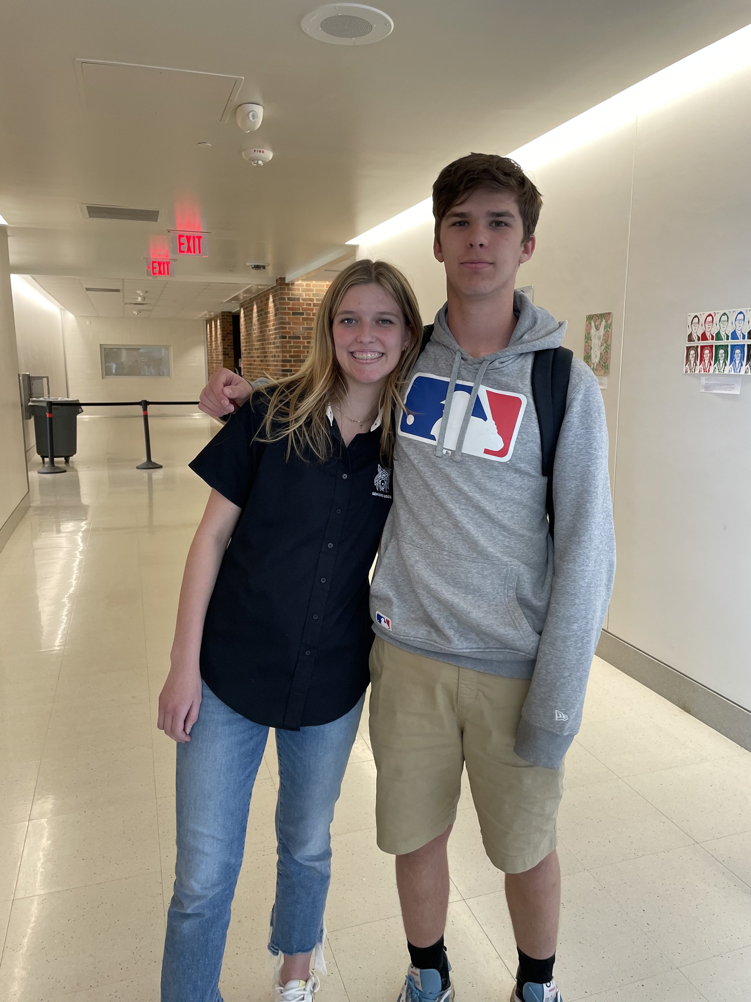 Me and my brother at my senior exhibition