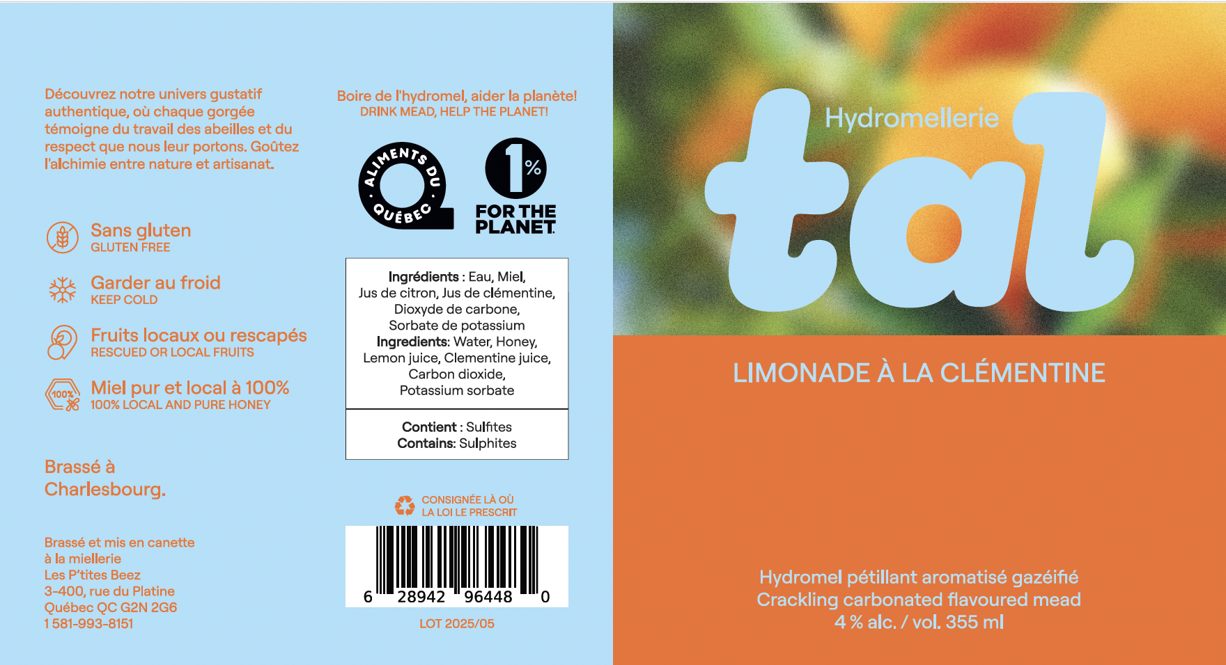 Limonade clémentine