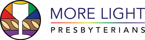 Colorful icon with a glass and leaves, accompanied by the text 'MORE LIGHT' in purple and black.