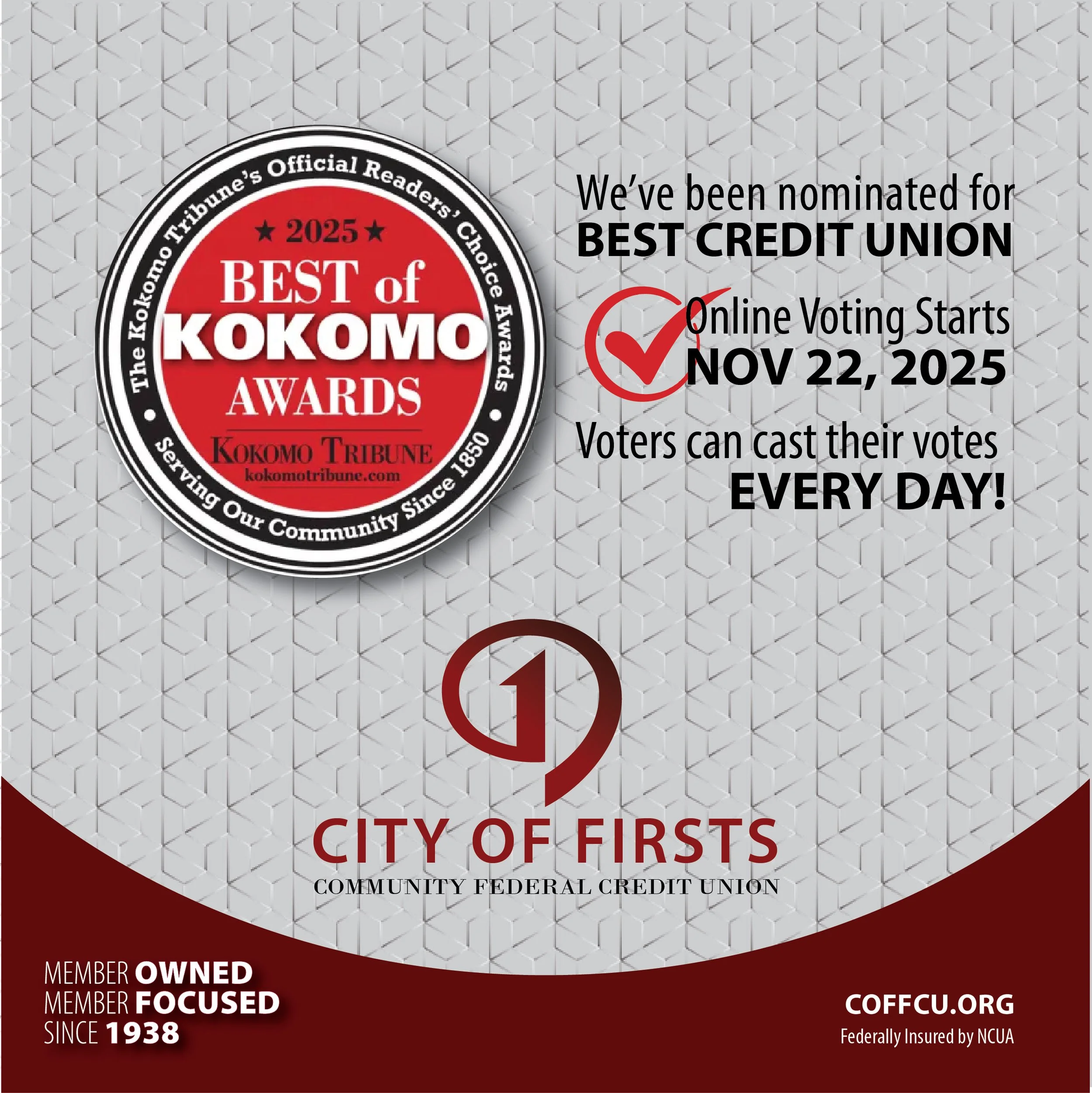 We need your votes!
