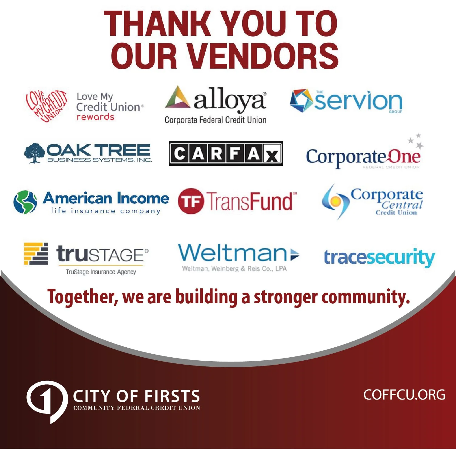 Thank you to our Annual Meeting Sponsors!