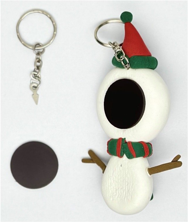Snowman with Magnet and Keychain.jpg
