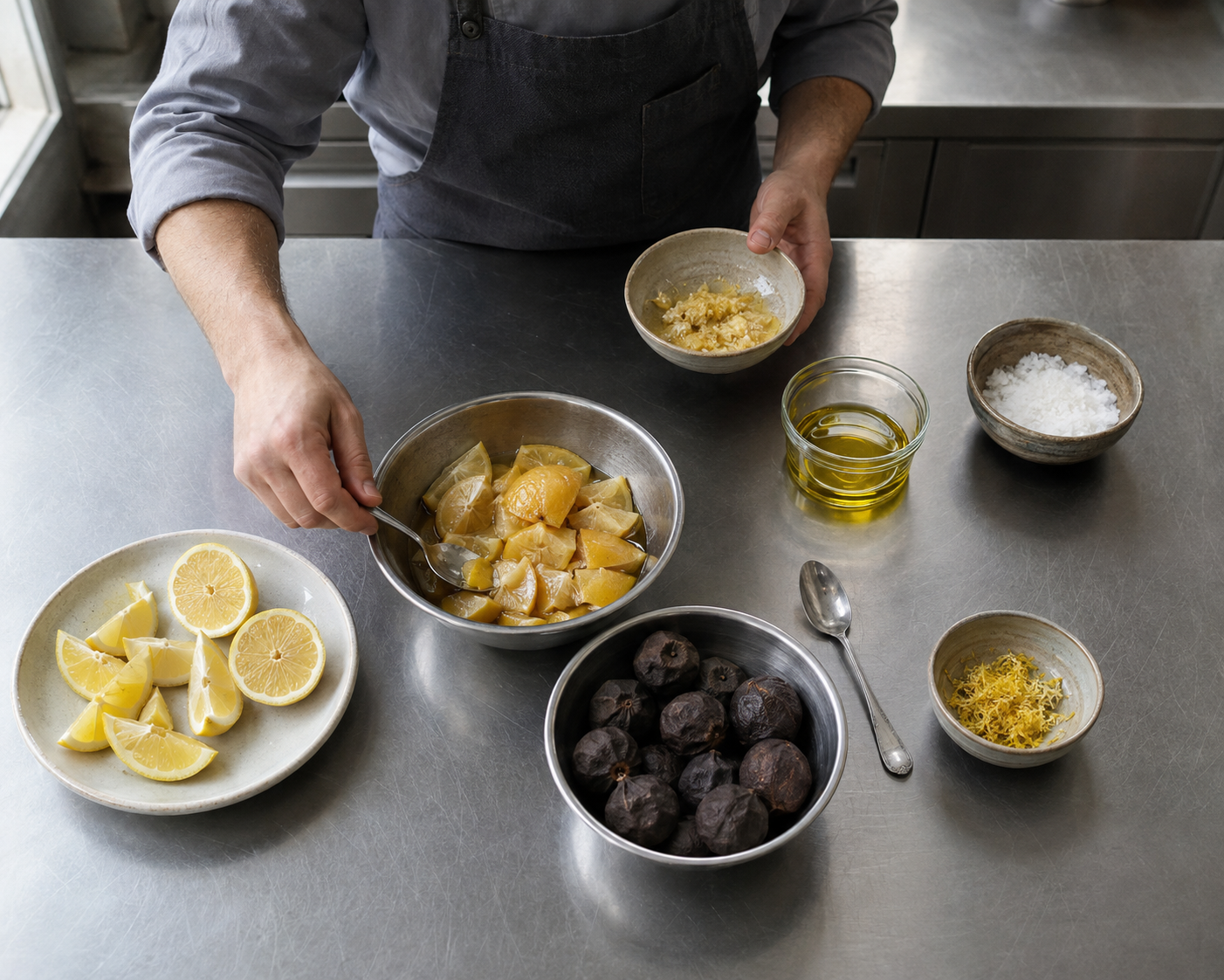 The Citrus Trinity: Fresh, Preserved &amp; Blackened Lemons
