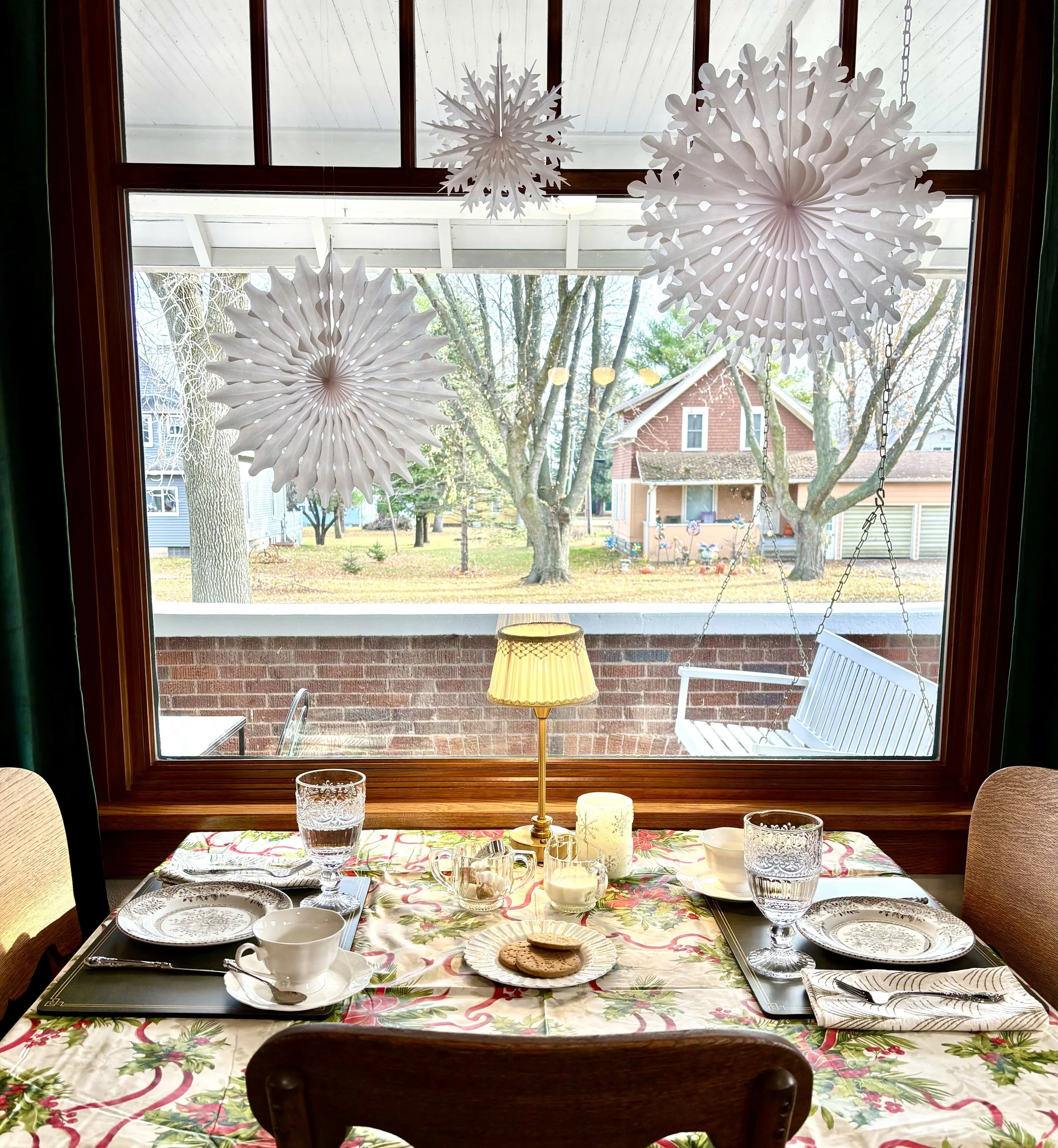 Serving customers Thanksgiving flavors while trying to get ready for Winter Wonderland Nov 2025.