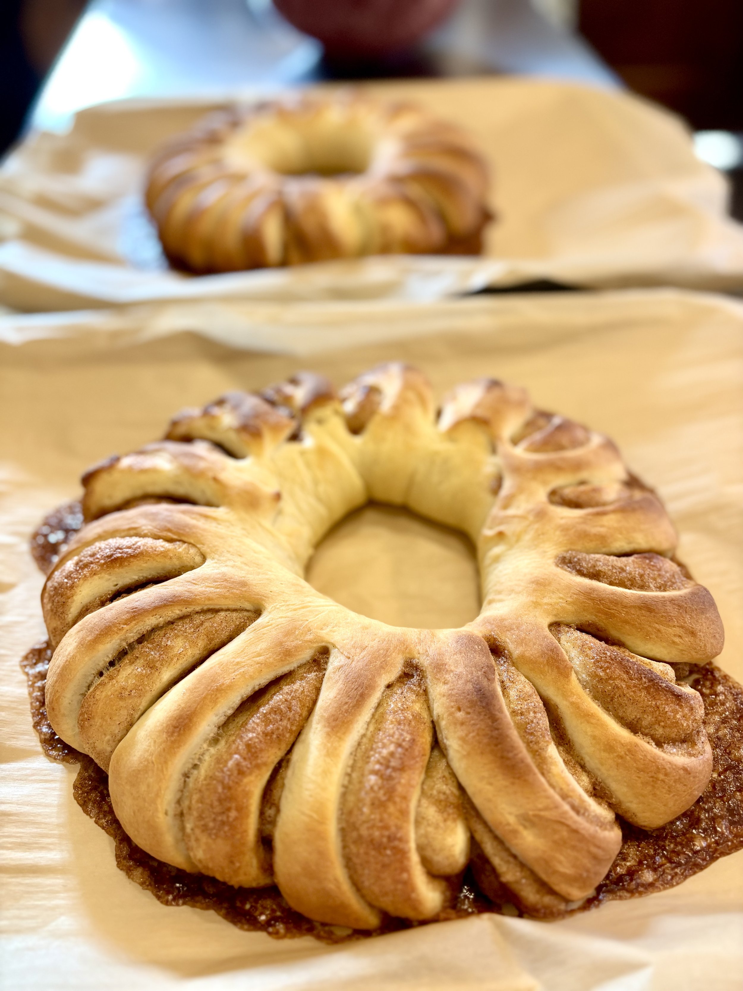 Swedish tea ring ready to be glazed 2026