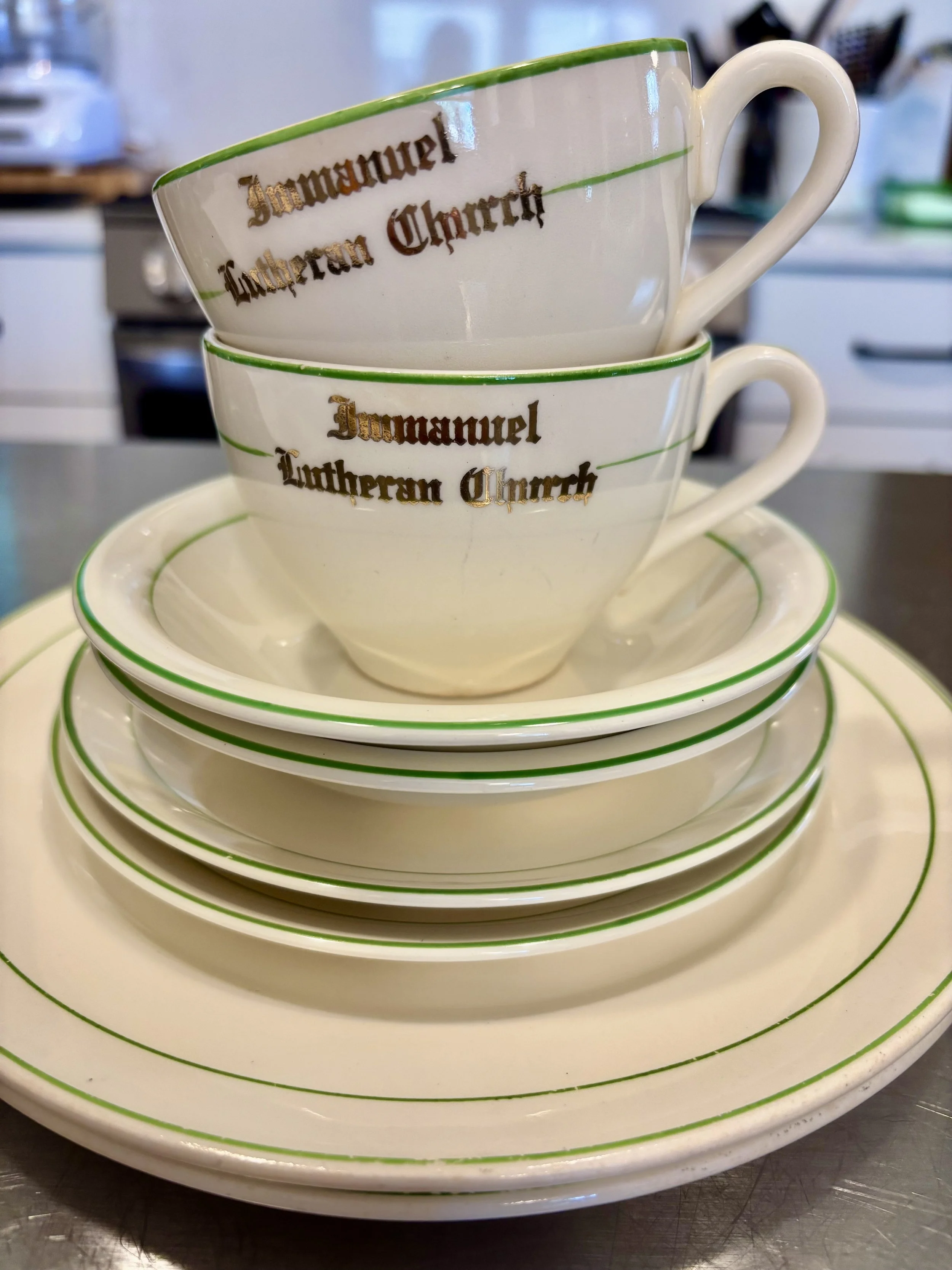 Dishes from the church, used June 2026