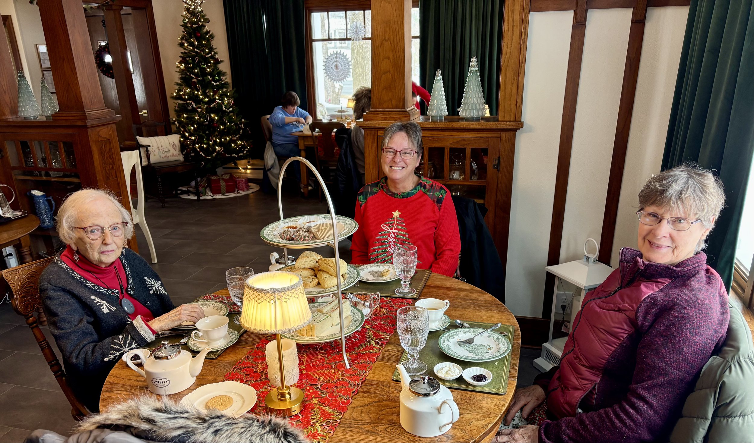 It feels so festive in the tea room!  2025