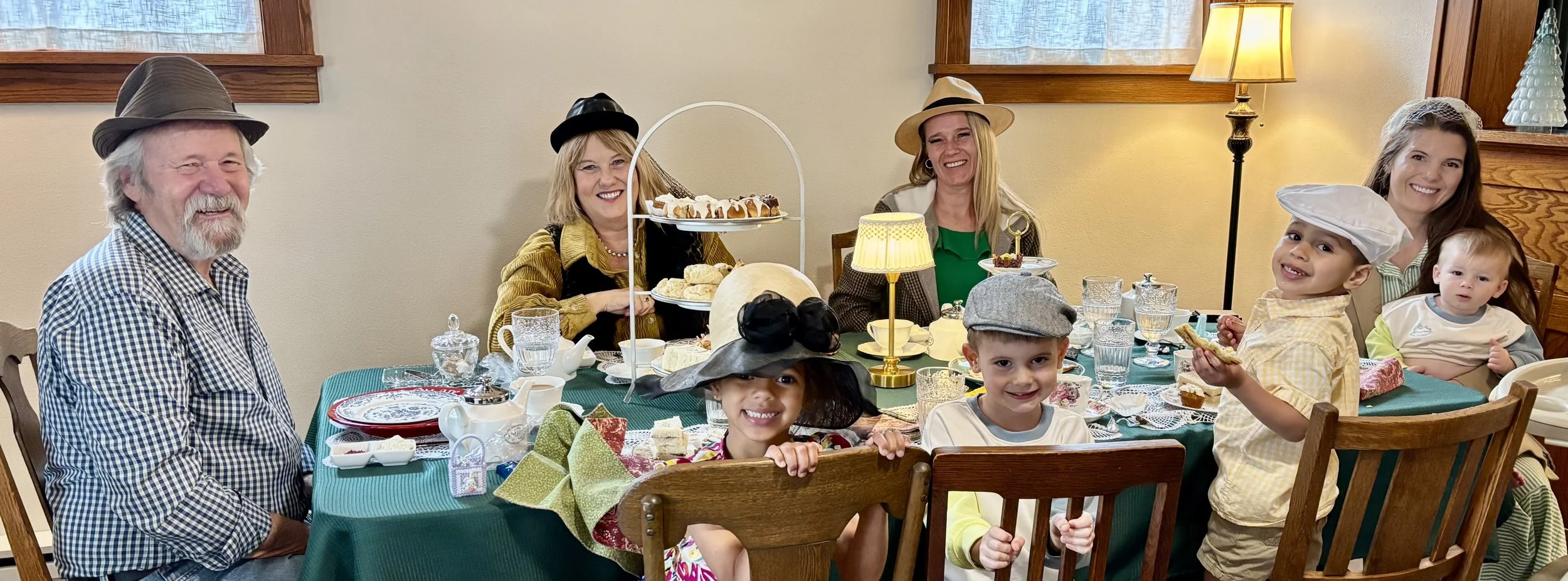 Tea party for Grandpa's birthday! 2026