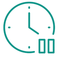 Clock showing the time as 12:00 with digital countdown of 00.