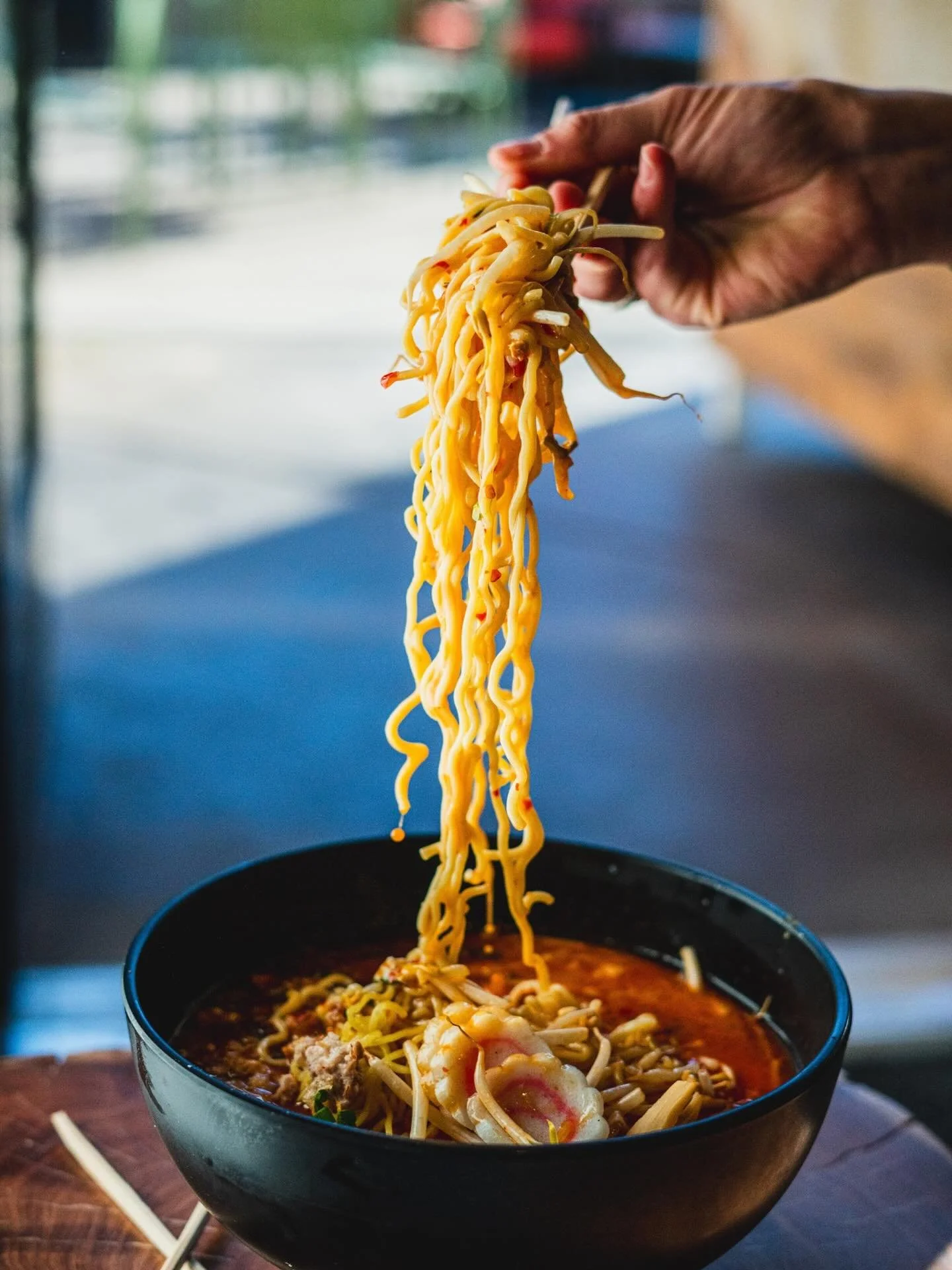 A steaming hot bowl of ramen after a day on the mountain is just what the doctor ordered 🔥 find us at @avanti_vail at Golden Peak! 🤍