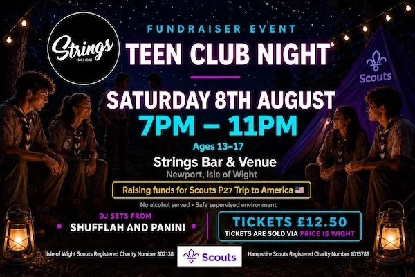 Teen Club Night (Scouts Fundraiser)