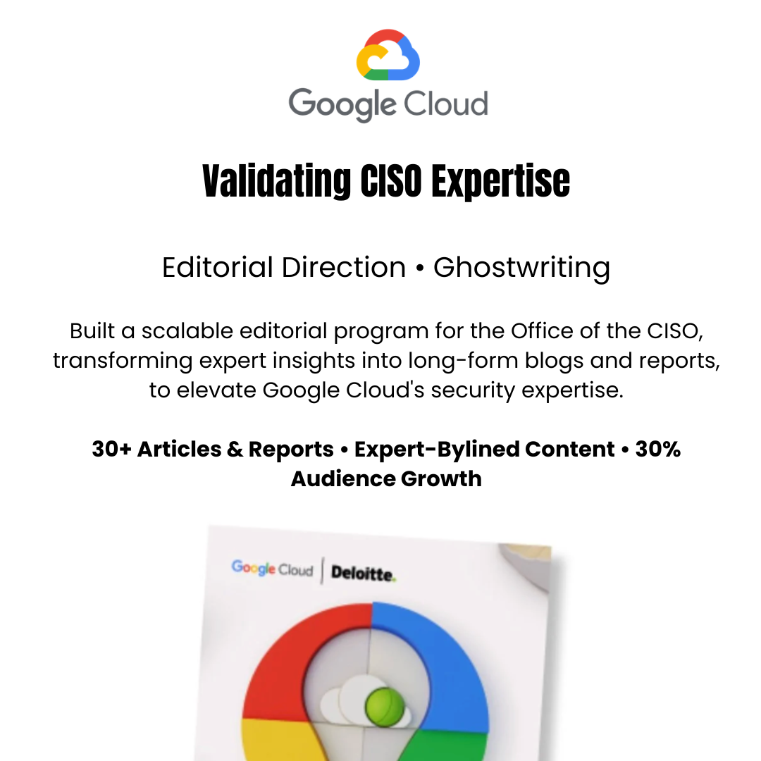 Thought leadership editorial program