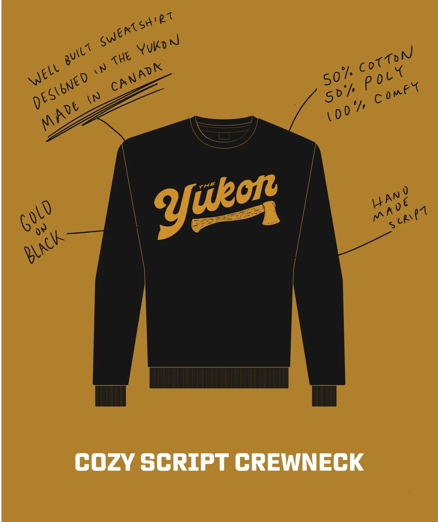 Cozy Script Crewneck Sweatshirt