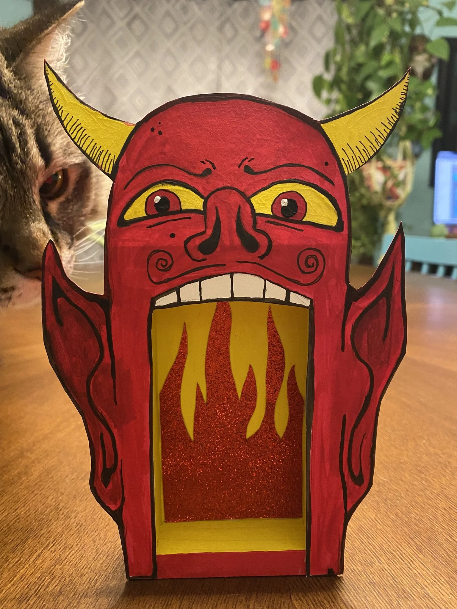 Devil Carnival Door (featuring cat)