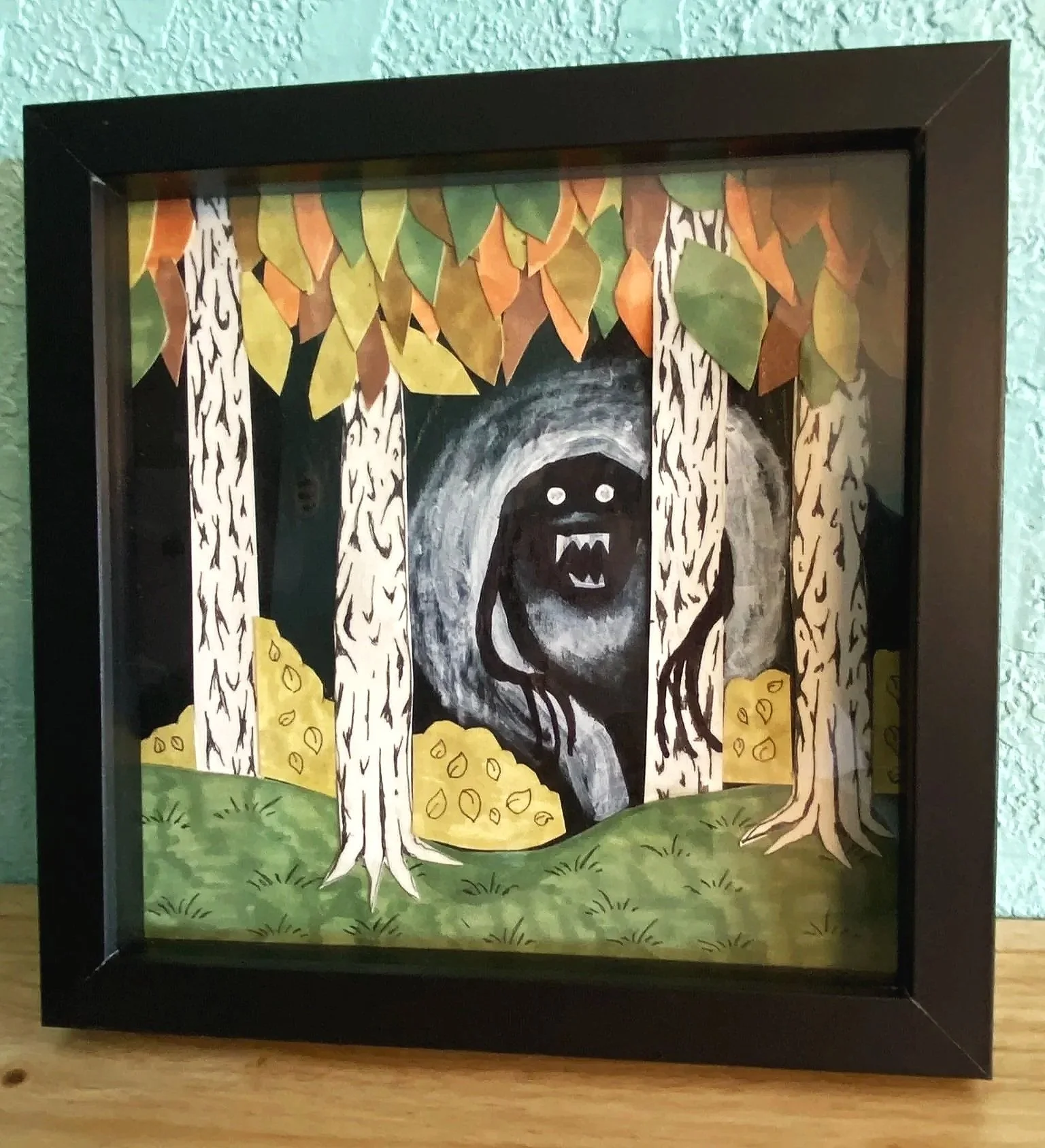 Gorilla on Earth Shadow Box