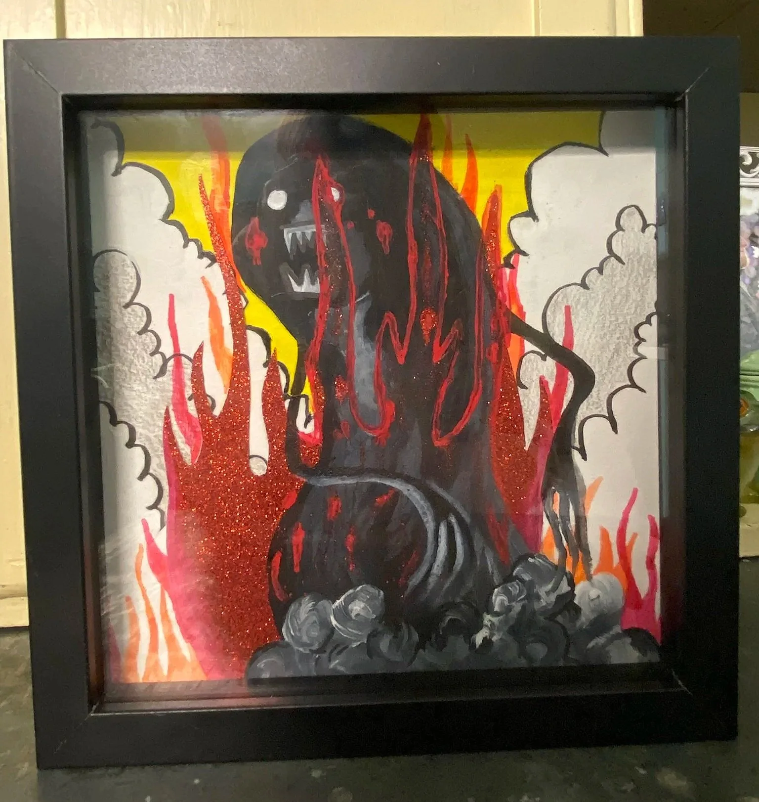 Gorilla in Hell Shadow Box