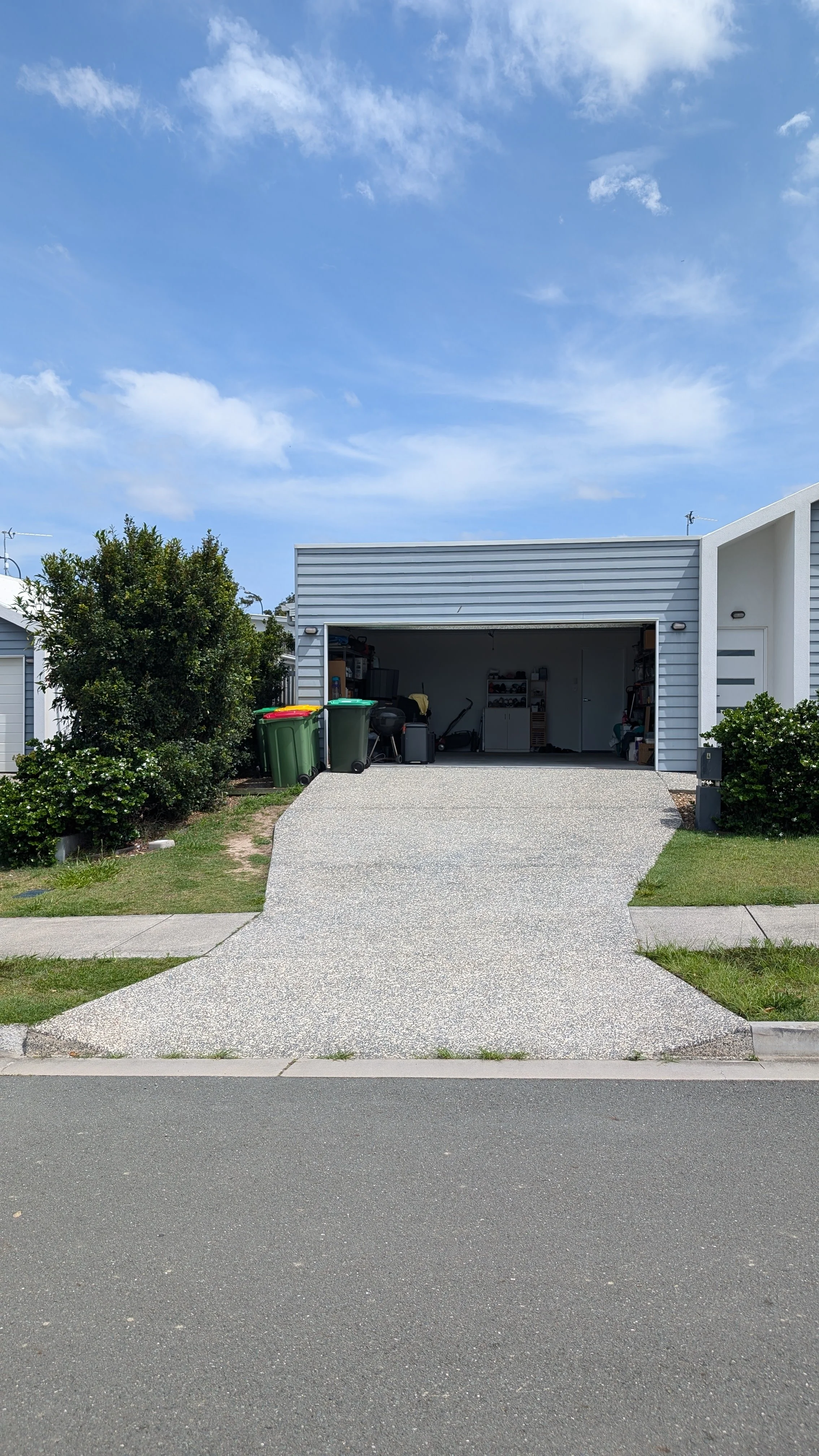 driveway after pressure washing service.