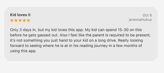 App Store review of Mentava
