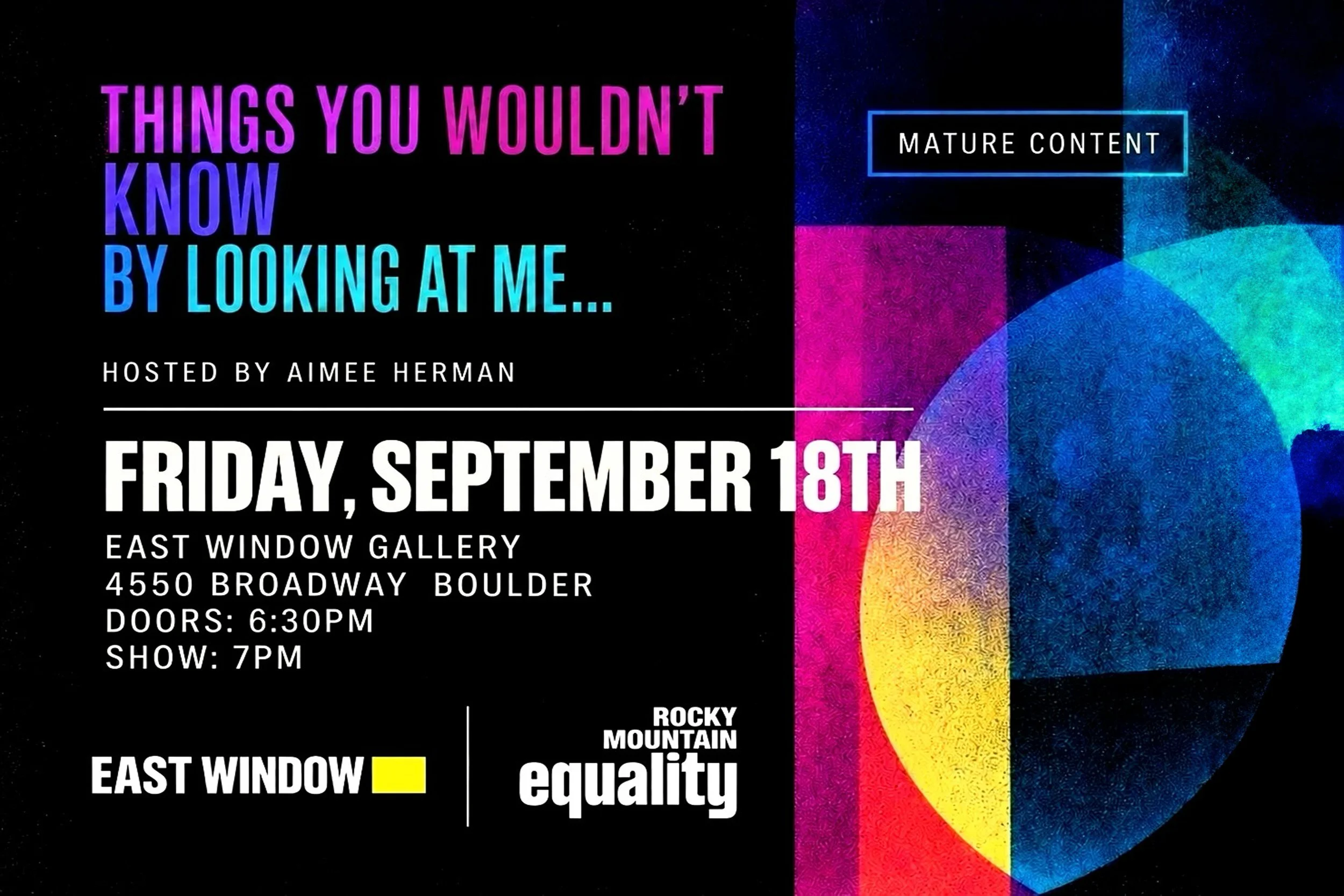 Things You Wouldn't Know By Looking At Me - Curated by Aimee Herman