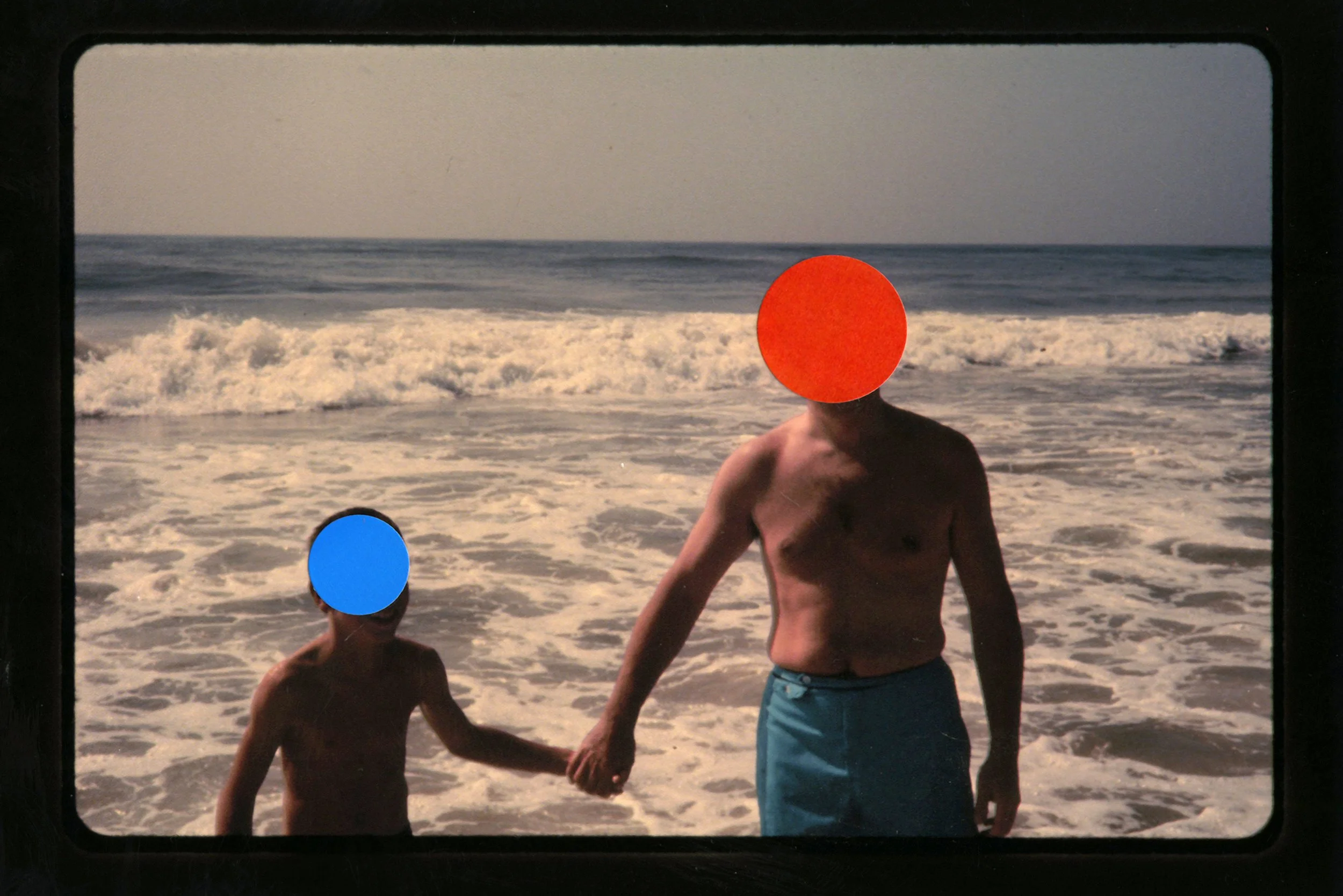 Mark Sink - "Self dad blue red dots" - 1967-2026