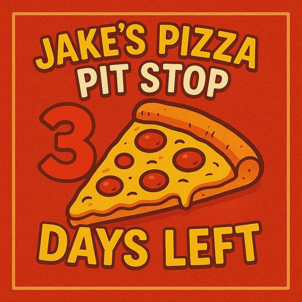 3 days left to play. Come support us or order online JakesPizzaPitStop.com