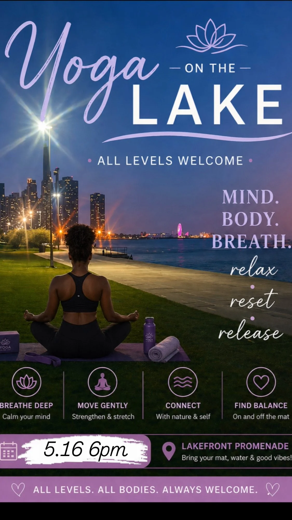 Sunset Yoga: Lakefront 