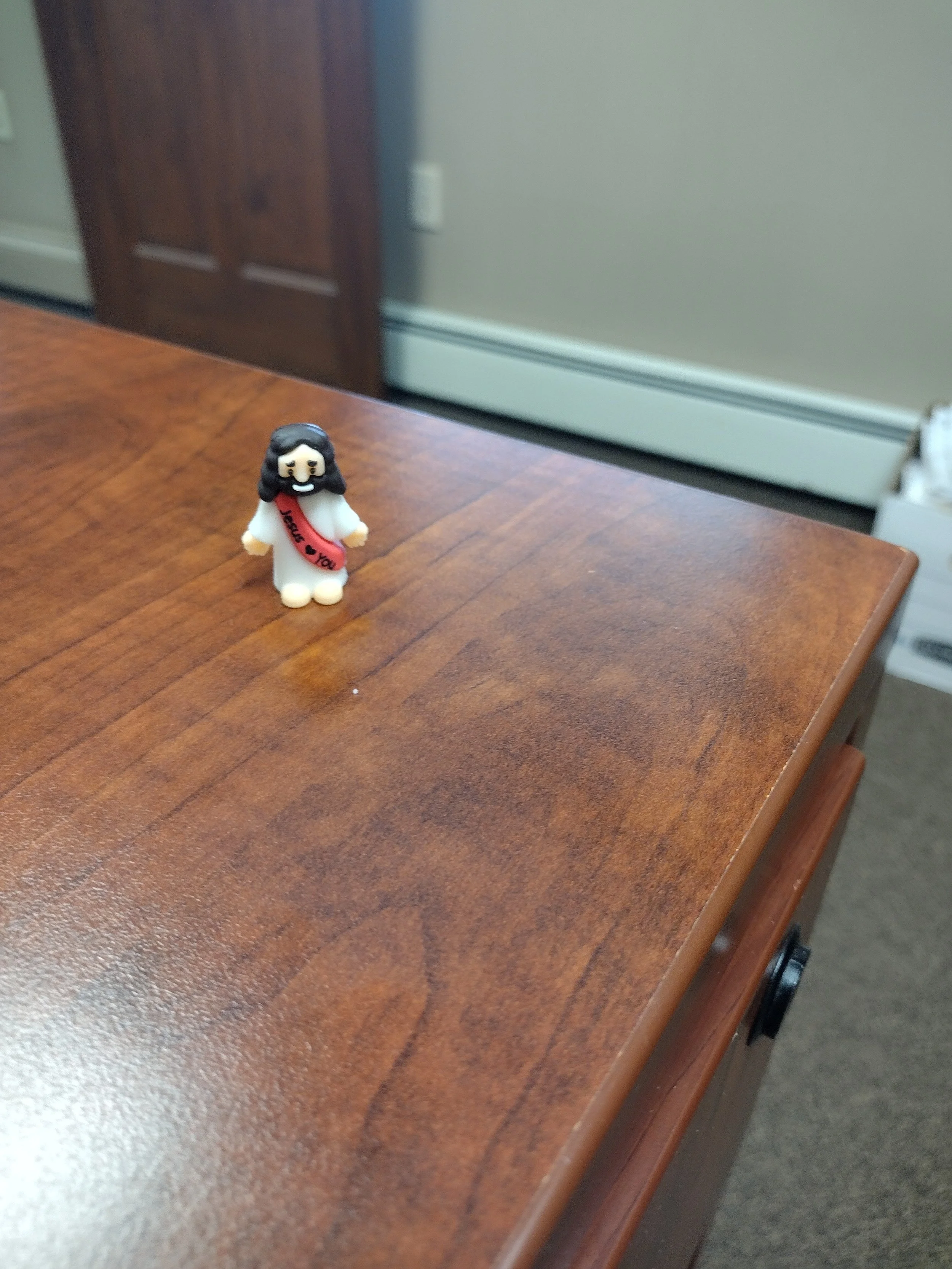 Co-worker placed on desk for friend to find.jpg