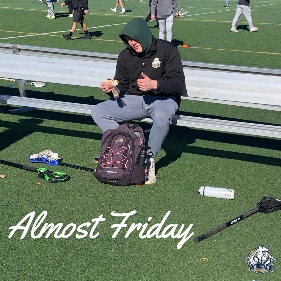 Friday Is Only Hours Away! 

HERE. WE. GO ‼️🥍

👉 Girls Crew Academy (Sat) 
👉 Defense Crew Academy (Sat) 
👉 Offense Crew Academy (Sat) 
👉 HS Boys Sessions (Sat) 
👉Shovel Driveway (Sun) 
👉 Reflect: last weekend w/o college lax! (Sun)
👉NFL AFC/N