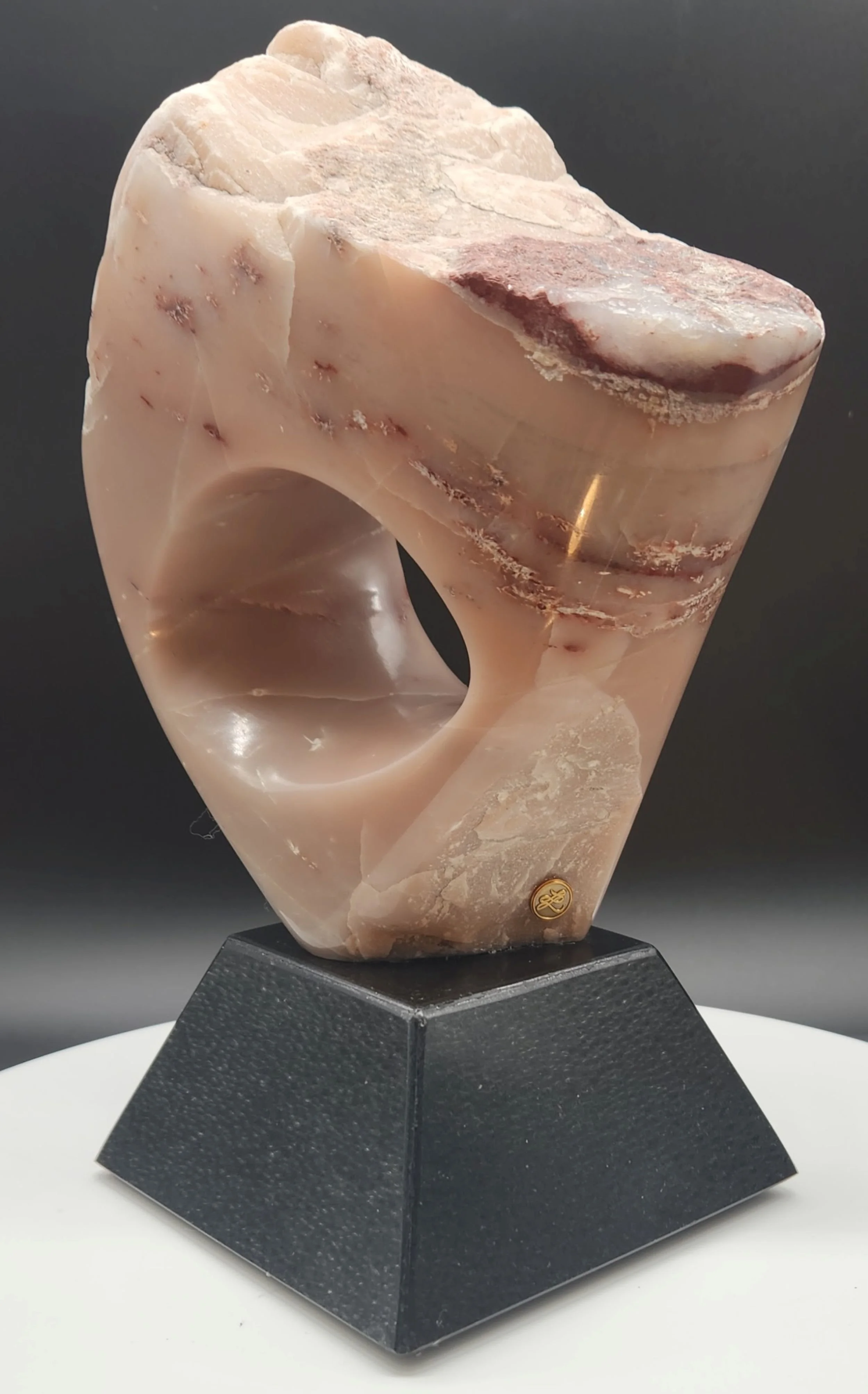 Hole In One Alabaster sculpture