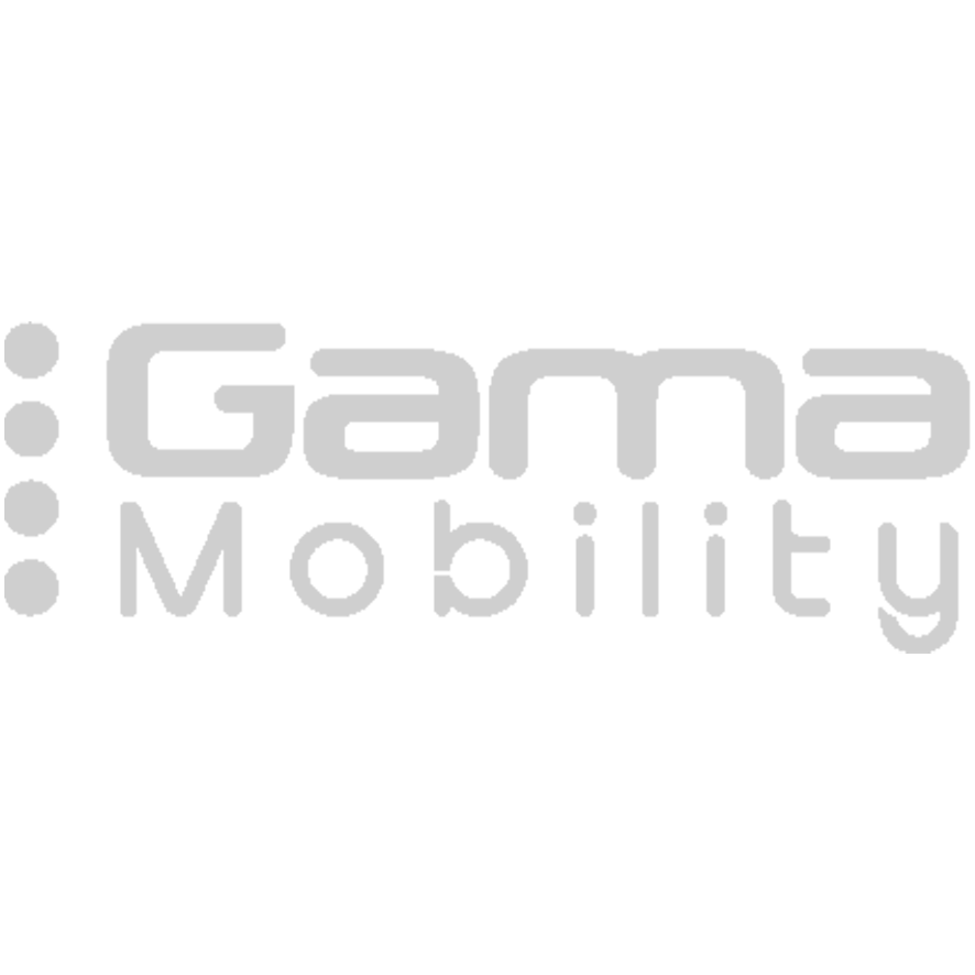 Logotipo de Gama Mobility en fondo negro.