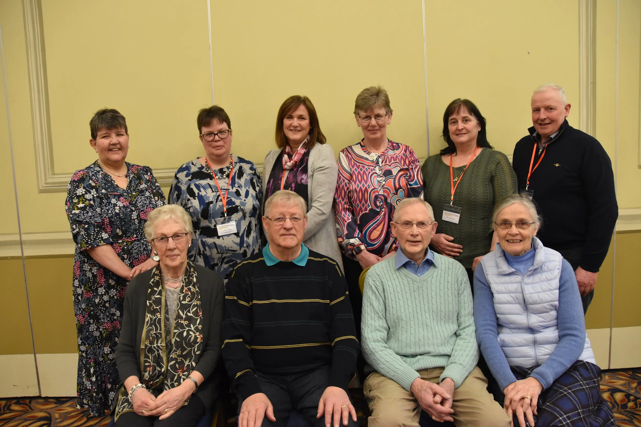 Group of Ballylaggan Reformed Presbyterian Church members smiling together
