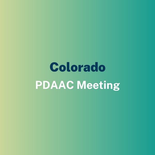 Colorado PDAAC Meeting