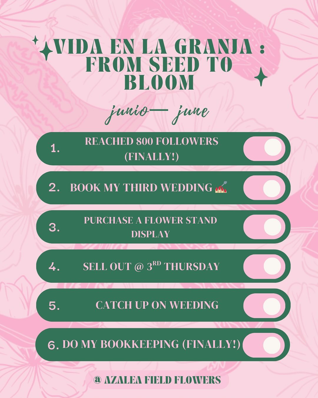 ✨ Vida en la Granja: From Seed to Bloom &mdash; June Recap ✨
Every month brings its own set of challenges and small wins, and June was no different. I started this flower journey with just a dream, and little by little, it&rsquo;s growing&mdash;just 