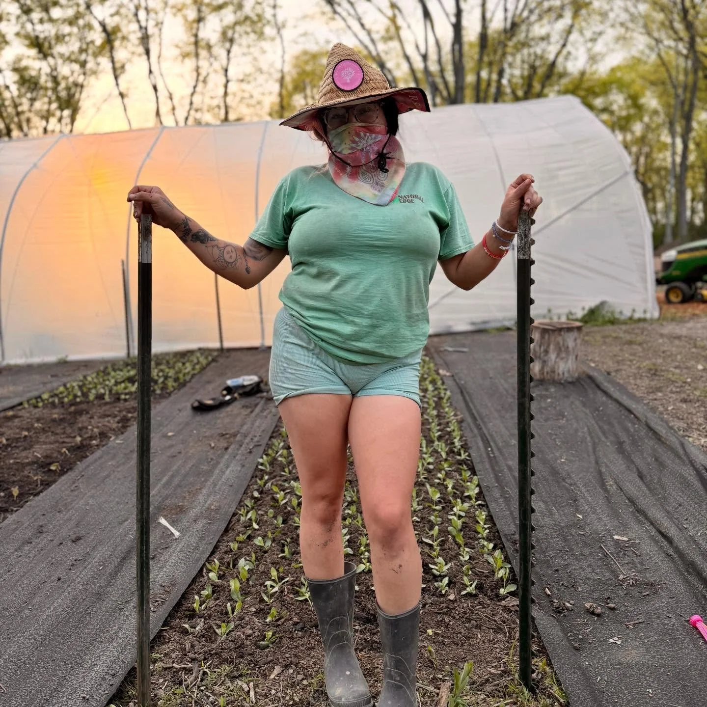 Planted THOUSANDS of seedlings and our lisianthus are officially in the ground 🥹🌱

If you know&hellip; you KNOW how big of a deal this is.
These babies are for our July &amp; August brides and I&rsquo;m already dreaming of the bouquets 😭🤍

I am B