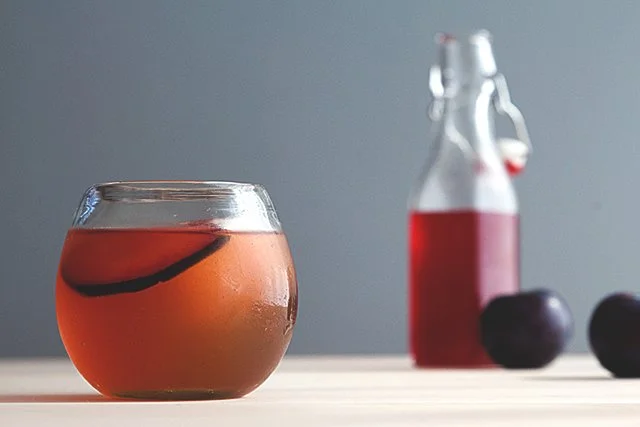 Plum Shrub Cocktail