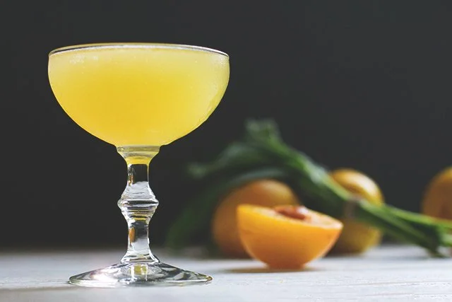 Golden Plum and Sage Cocktail