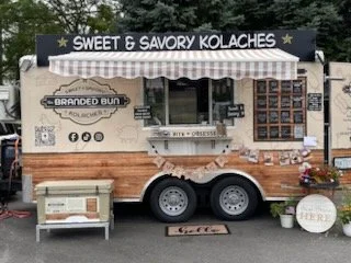 All set up and ready to serve you...Food Truck Friday Night in Mount Sinai!