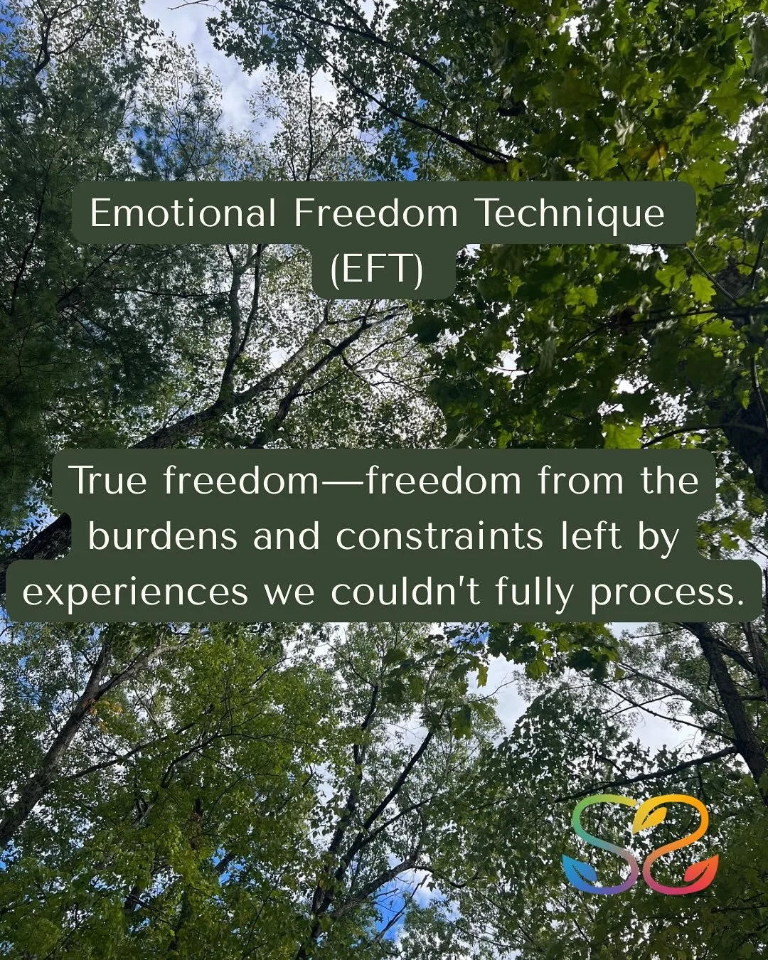 ✨ Emotional Freedom Technique (EFT) ✨

EFT is a self-care tool you can take anywhere&mdash;and use anytime you need it. Self help tool to reduce stress. 

Nervous system support. Slow. Safe. Gentle.

With your nervous system more regulated, you creat