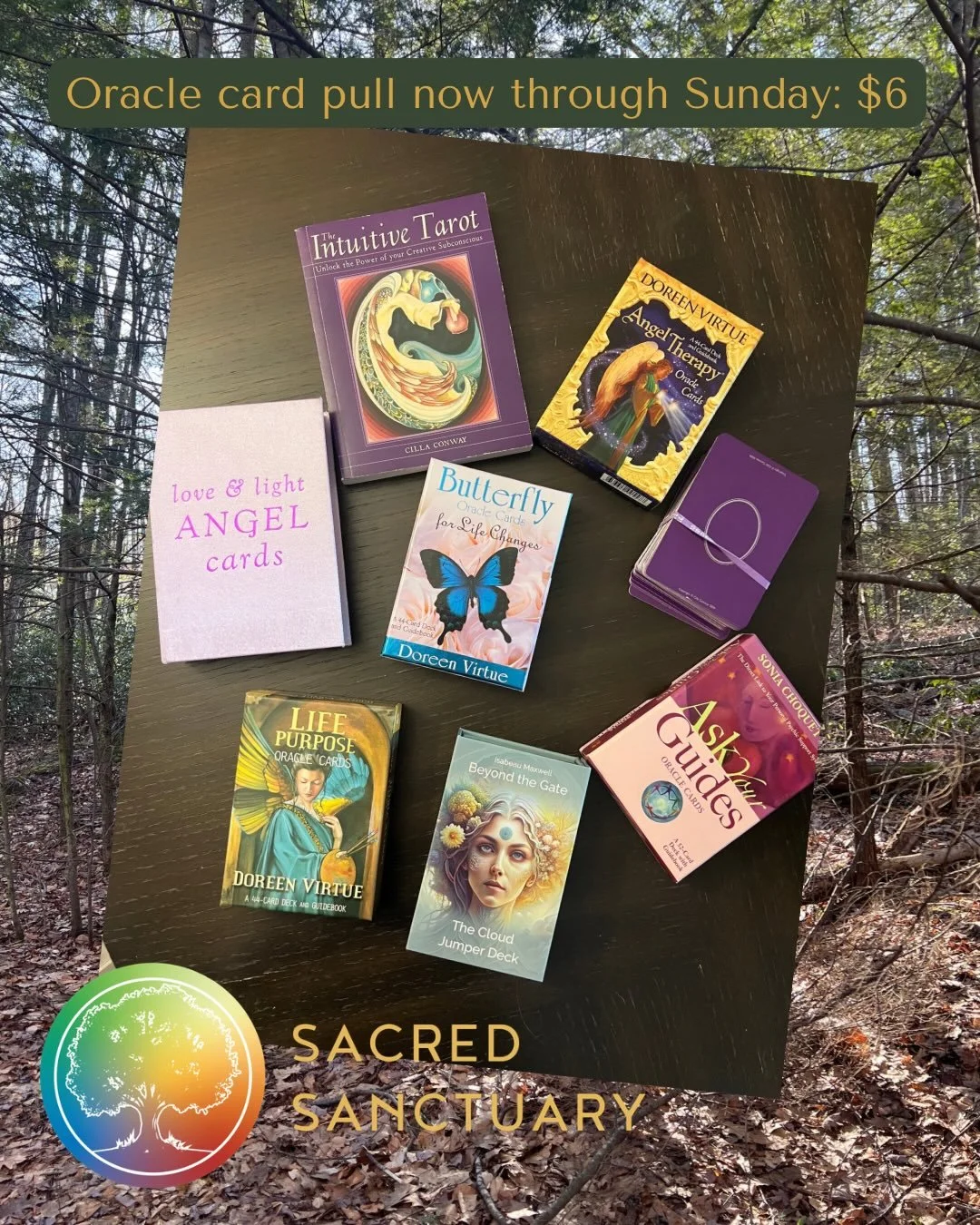 A beautiful client blessed me with all of these new to me decks. I&rsquo;m excited to bless them, dive in, and share their inspiration and wisdom with all. 💞

To kick that off, I&rsquo;m offering an Oracle card pull + channeled message now through S