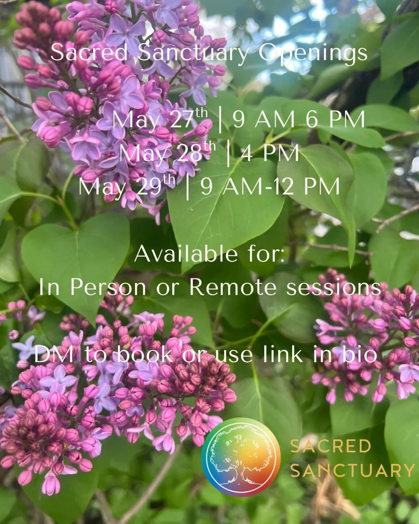 This week&rsquo;s openings ⬆️

To book a session:
&bull; Nellsacredsanctuary.com
&bull; DM me
&bull; Use link in bio

Looking forward to connecting with you soon.

Email updates went out yesterday&mdash;if you&rsquo;re not on the list yet and would l