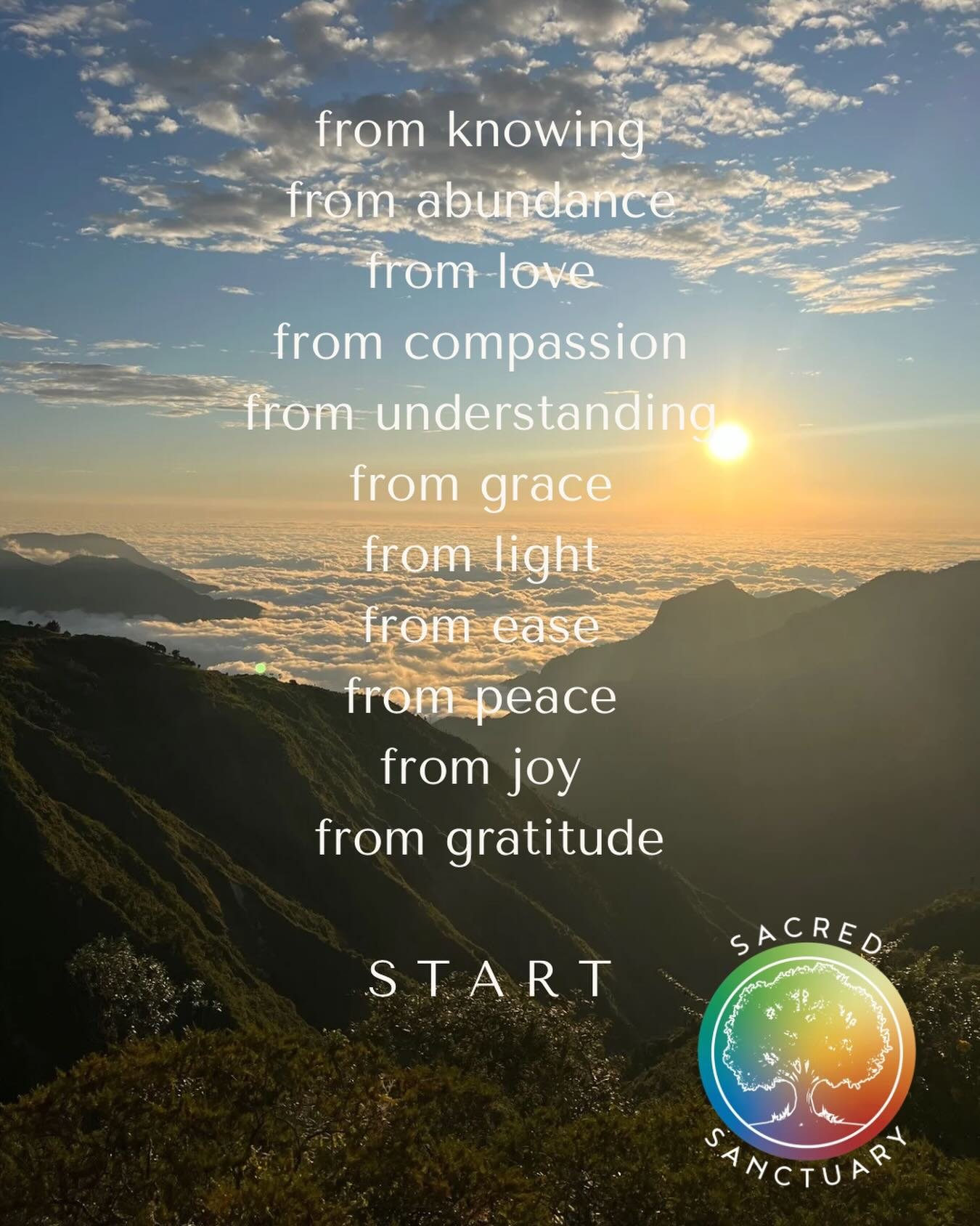 Everything changes when we begin from the place we are trying to &ldquo;reach.&rdquo;

S T A R T

Begin again, as many times as needed.

I love you. Know that. Hold that. 🙏🤍✨

#Gratitude #Mindset #SelfAwareness #IntentionalLiving #Start