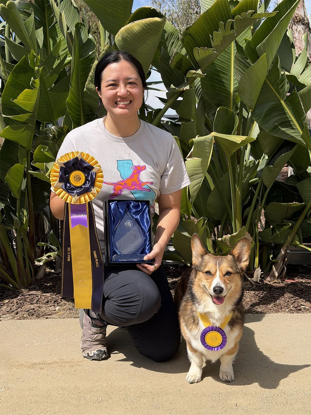Glennda Hou and Kono at 2026 AKC National Agility Championship