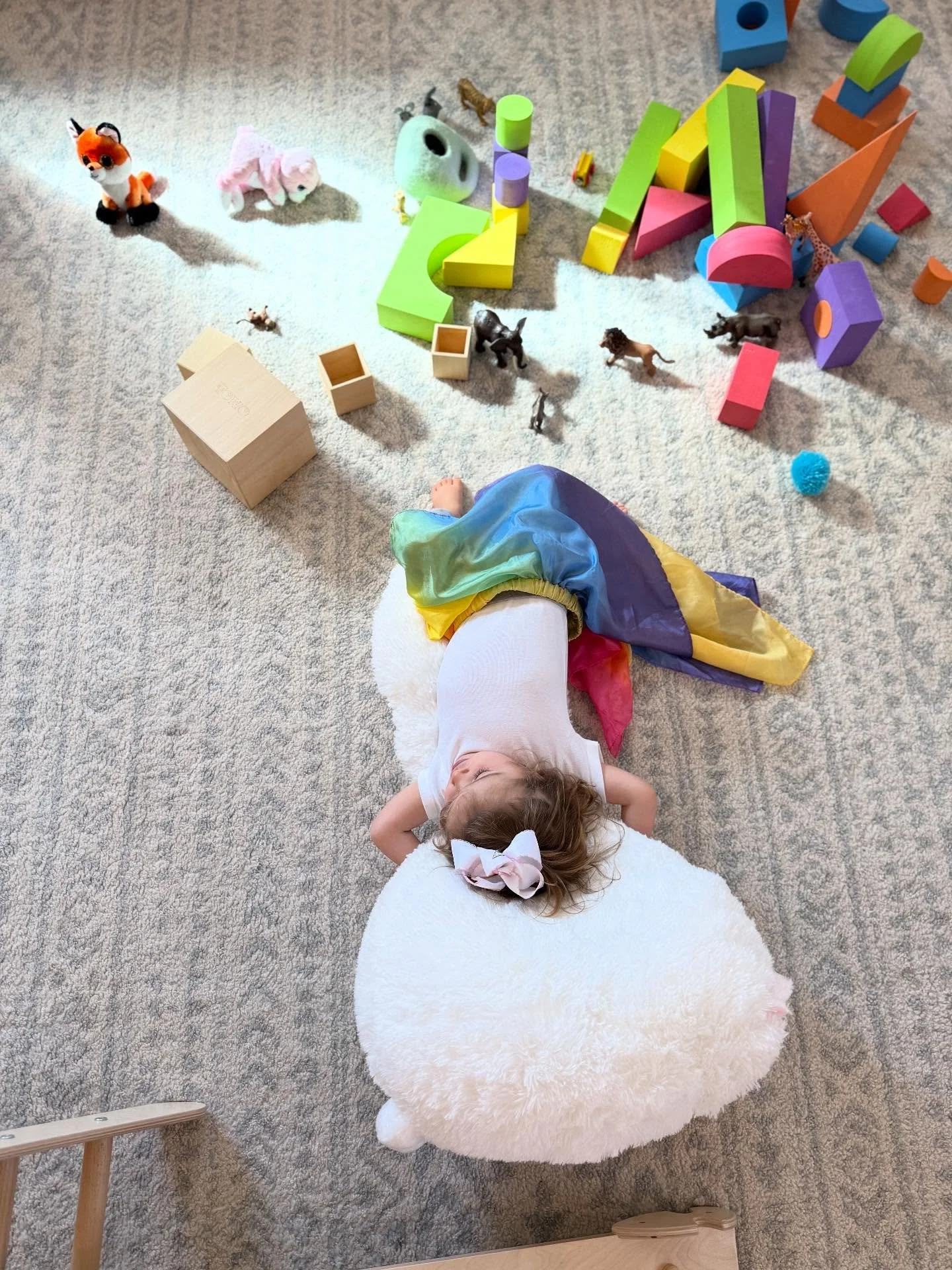 ✨ Thursday mornings = Busy Builders! 🚂🧱 We roll out all the trains and building goodies and turn the playhouse into a mini construction zone. Hard hats and rainbow skirts optional. 😉

And when the hard work of building masterpieces gets a little e