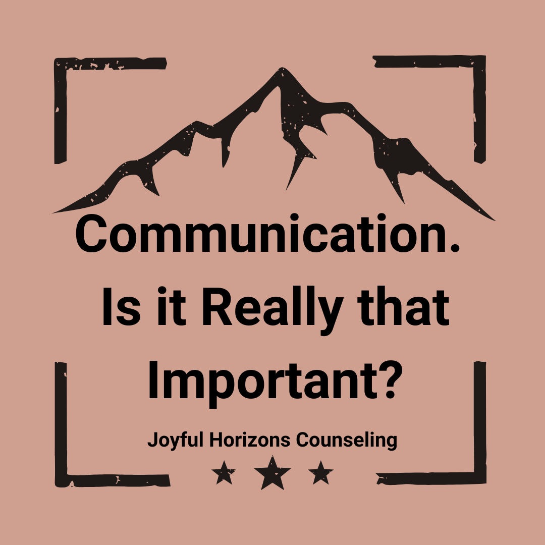 Communication. Is it Really that Important?