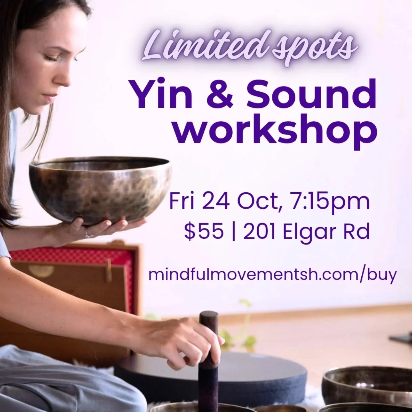 Haven't been feeling 100%? Work has you a bit frazzled... or are you still recovering from school holidays?

If you're needing a reset, drop by Friday for a longer Yin sesh, ending with a 30min sound bath. 

📅 Friday 24 October, 7:15pm - 9pm
Members