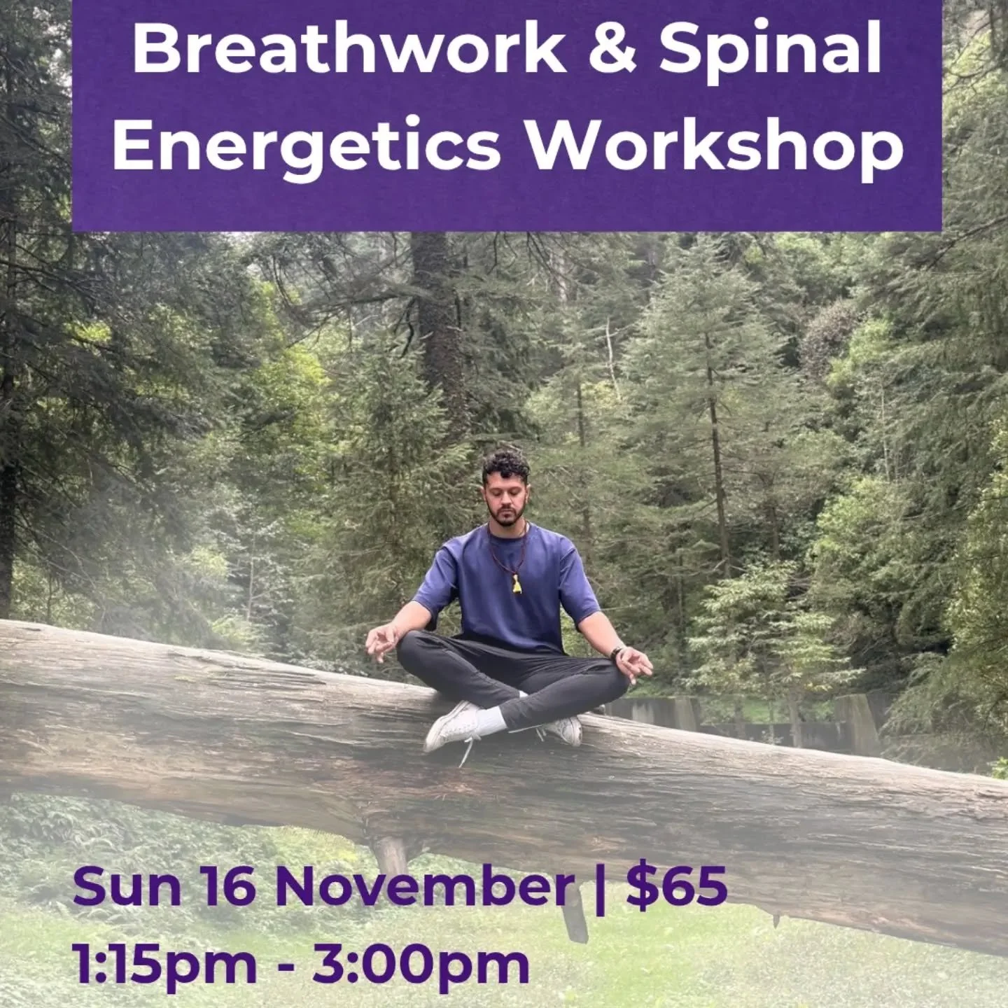 ✨ Spinal Energetics x Breathwork Workshop ✨
Sunday 16 November 2025 | 1:15 pm &ndash; 3:00 pm

Back by popular demand! 🌟 After a jam-packed session earlier this year, we&rsquo;re thrilled to welcome Dr. Brendan Rose once again for an encore Spinal E