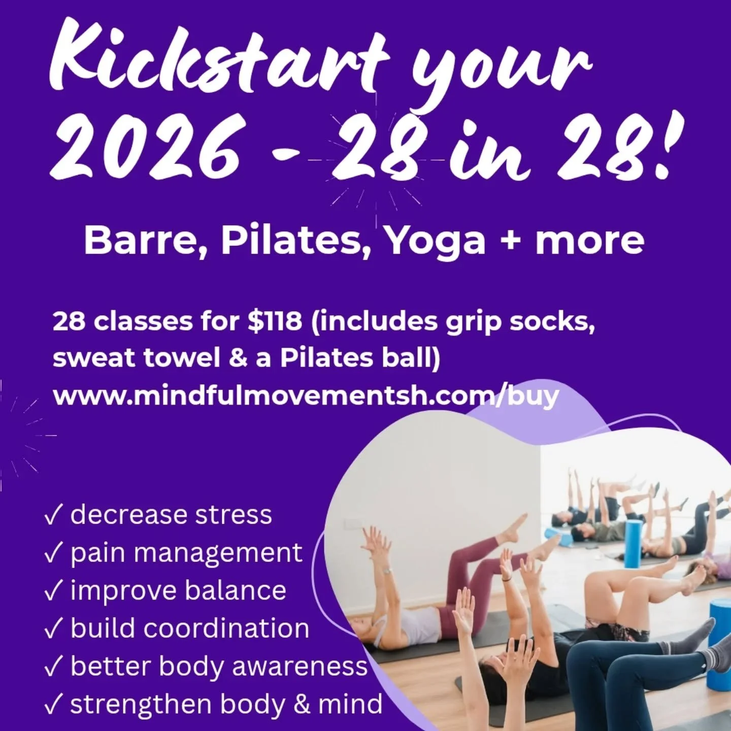 ✨ KICKSTART 2026: YOUR STRONGEST YEAR YET! 

Are you ready to kicka$s this year, create your routine and feel incredible? We&rsquo;re launching our NY offer to help you smash your 2026 goals 🤩

For a limited time, grab our 28-Day Kickstart Challenge