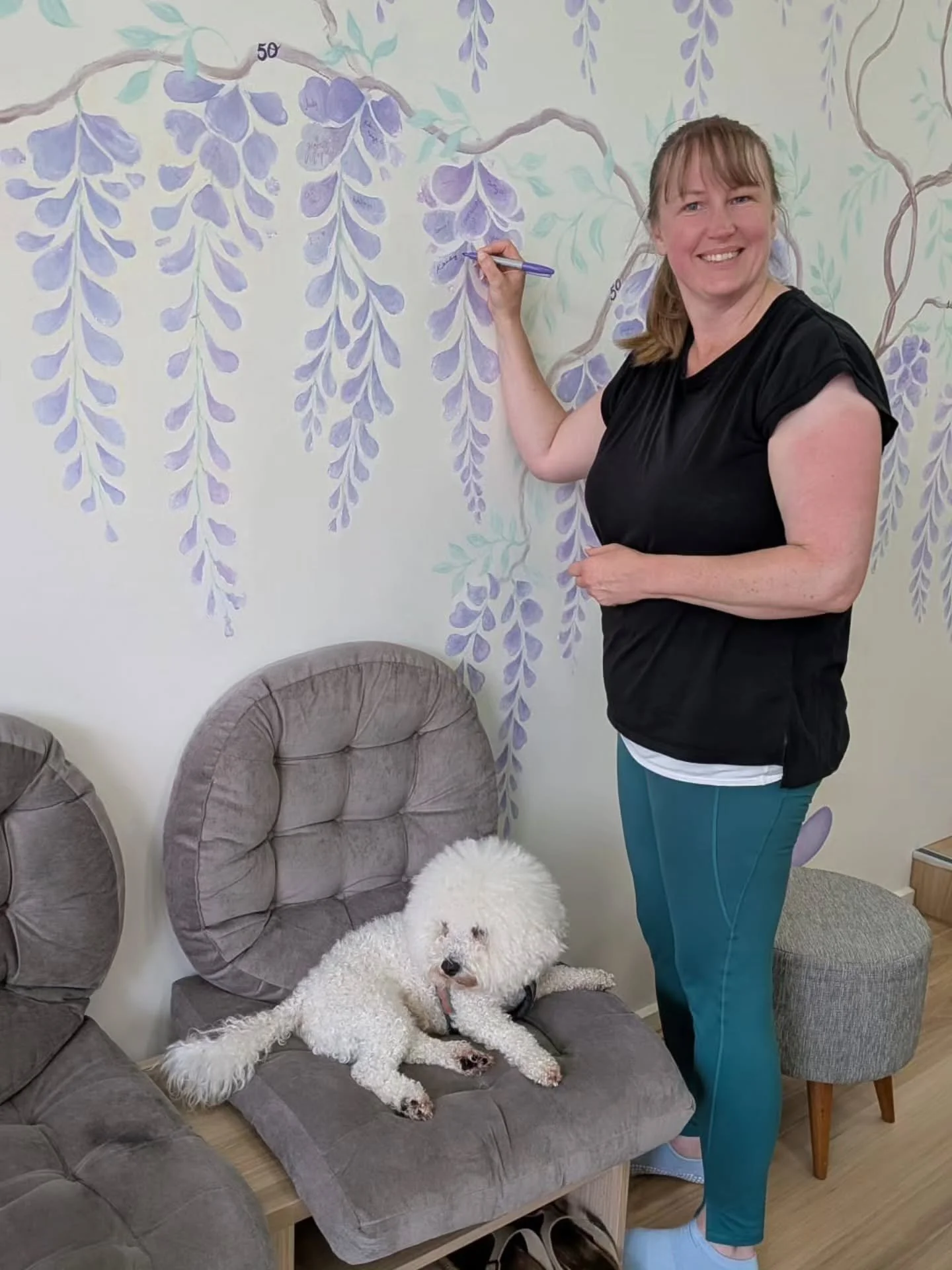 Huge shout out to these amazing members for hitting their milestones! Kimberley for her first signature on the wall at 50 classes! Ralph for hitting 100 and Andy - our first member to hit 250 CLASSES!

Wow! So impressive. You all keep us teachers mot