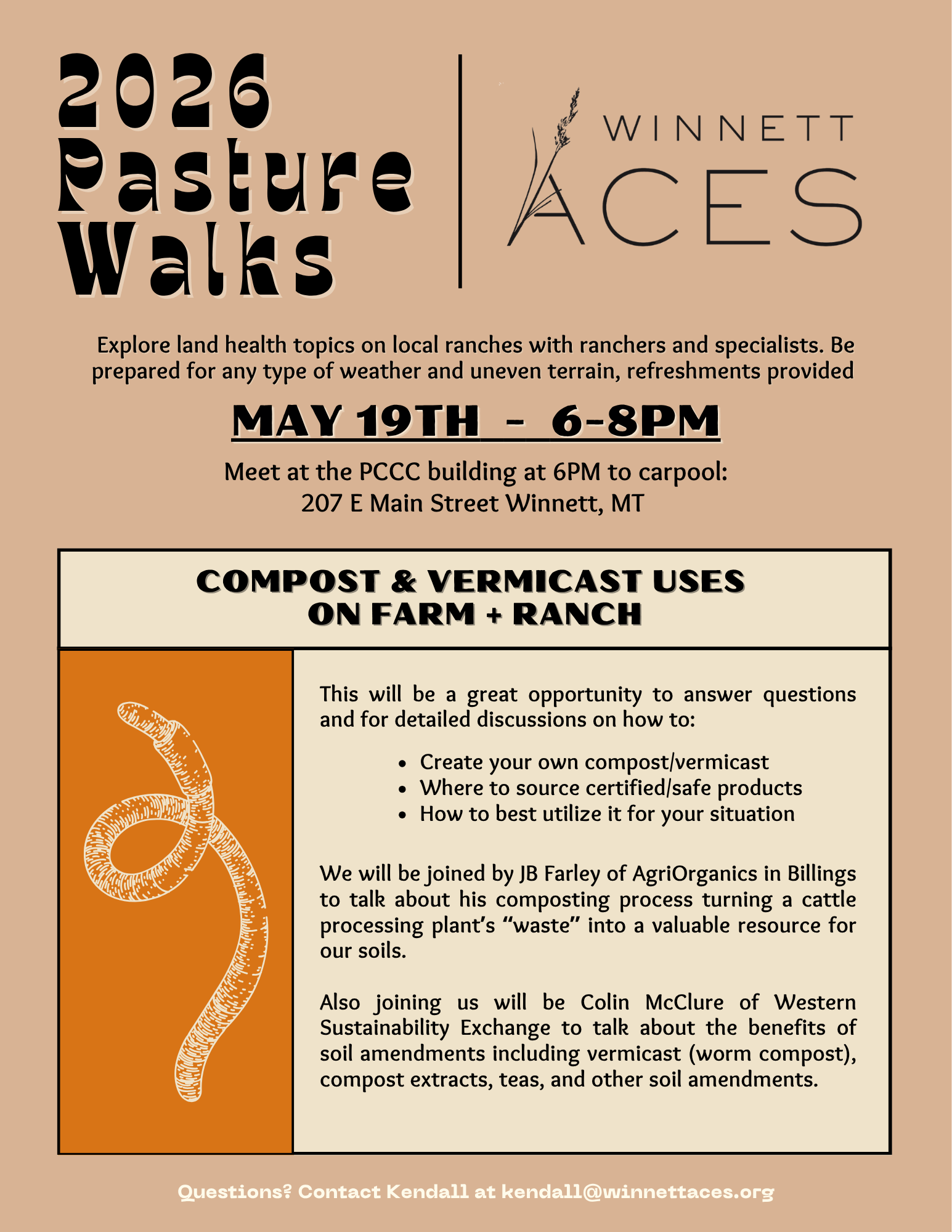 Winnett ACES Pasture Walk: Compost &amp; Vermicast on Farm &amp; Ranch